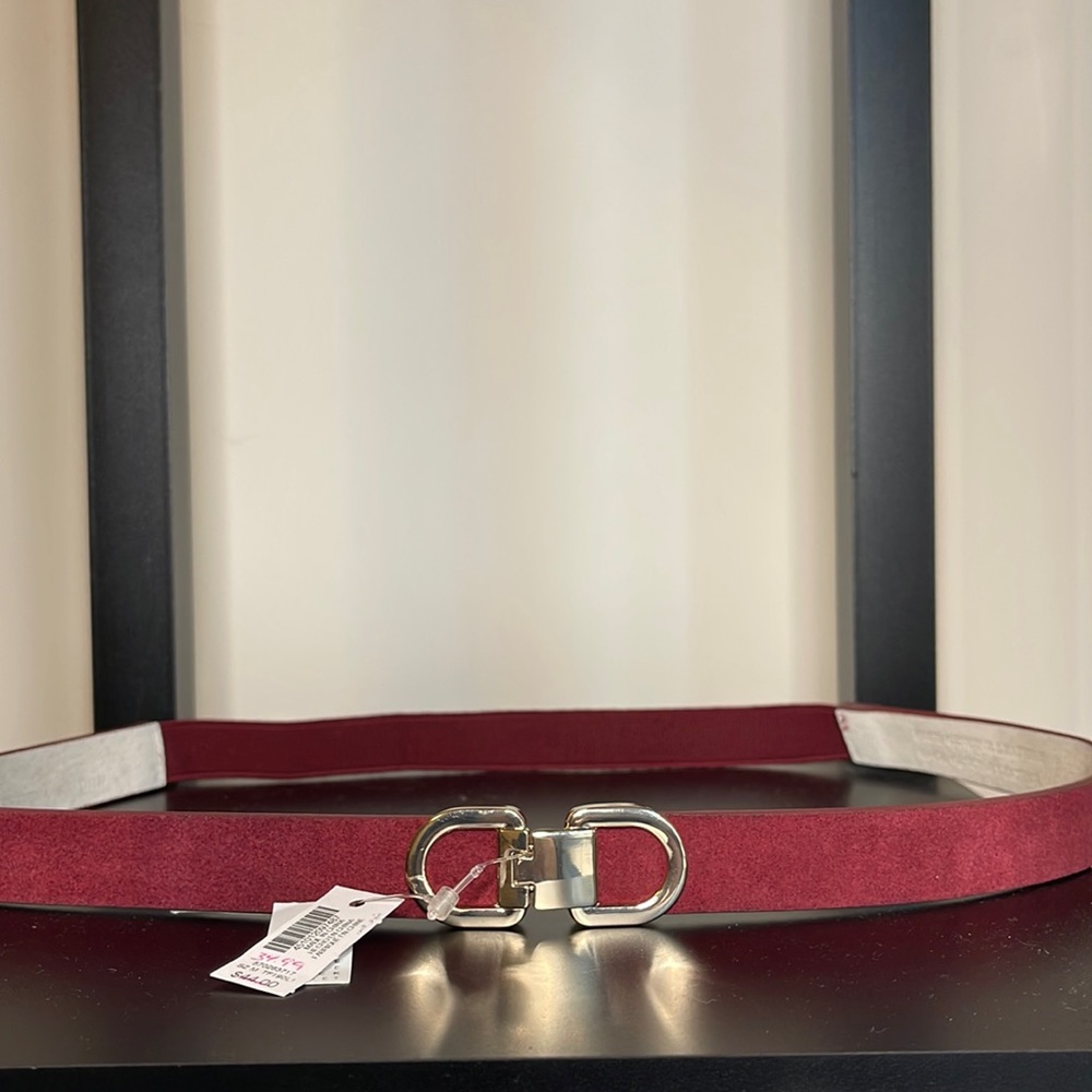 Red M Leather belt